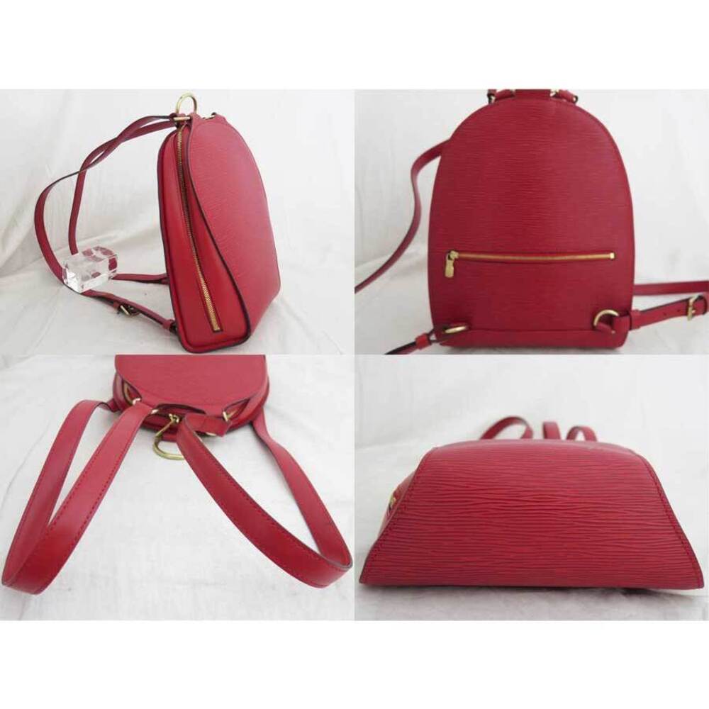 Louis Vuitton Mabillon Epi Leather Gold Red Backpack